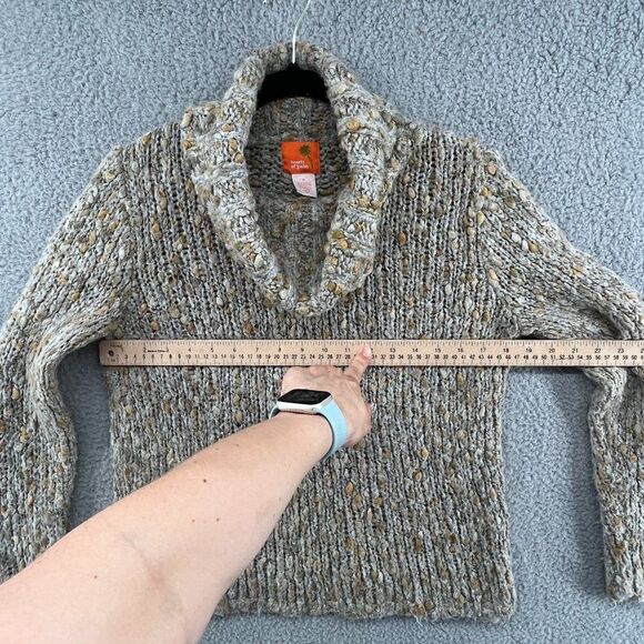 Hearts of Palm Cowl Neck Sweater Size Medium Alpaca Mohair Blend - Picture 5 of 10